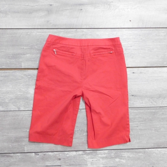 CHICO'S WMNS SZ S CTTN BURNT ORANGE BERMUDA SHORTS - Picture 4 of 4